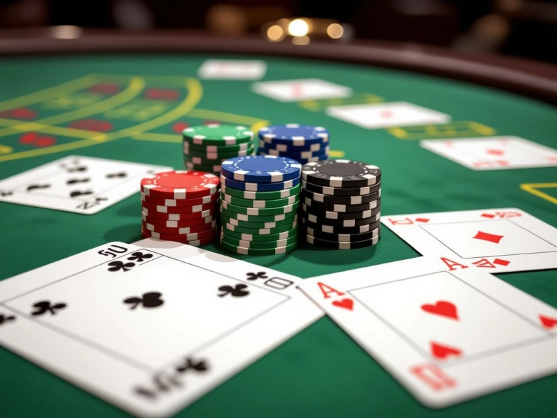 Blackjack table game at Skycrown Casino